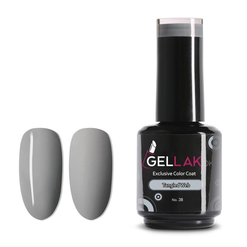 Gel Neglelak i Grå - Tangled Web No 38, 15 ml