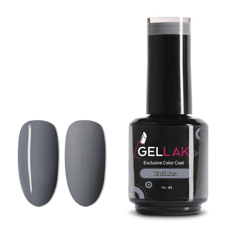 Gel Neglelak Mørkegrå 15 ml - Holdbar og Vegansk Gellak