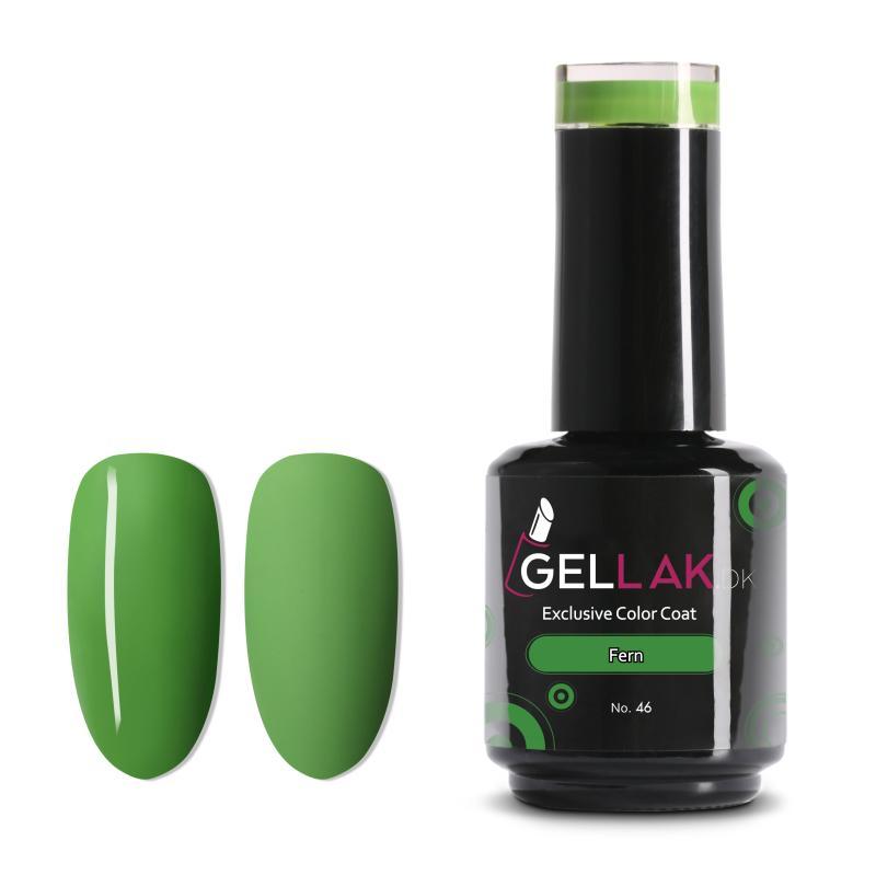 Grøn Gel Neglelak 15 Ml - Holdbar og Vegansk Gellak