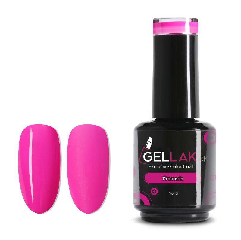 Gel Neglelak i Pink - Krameria No 5, 15 ml