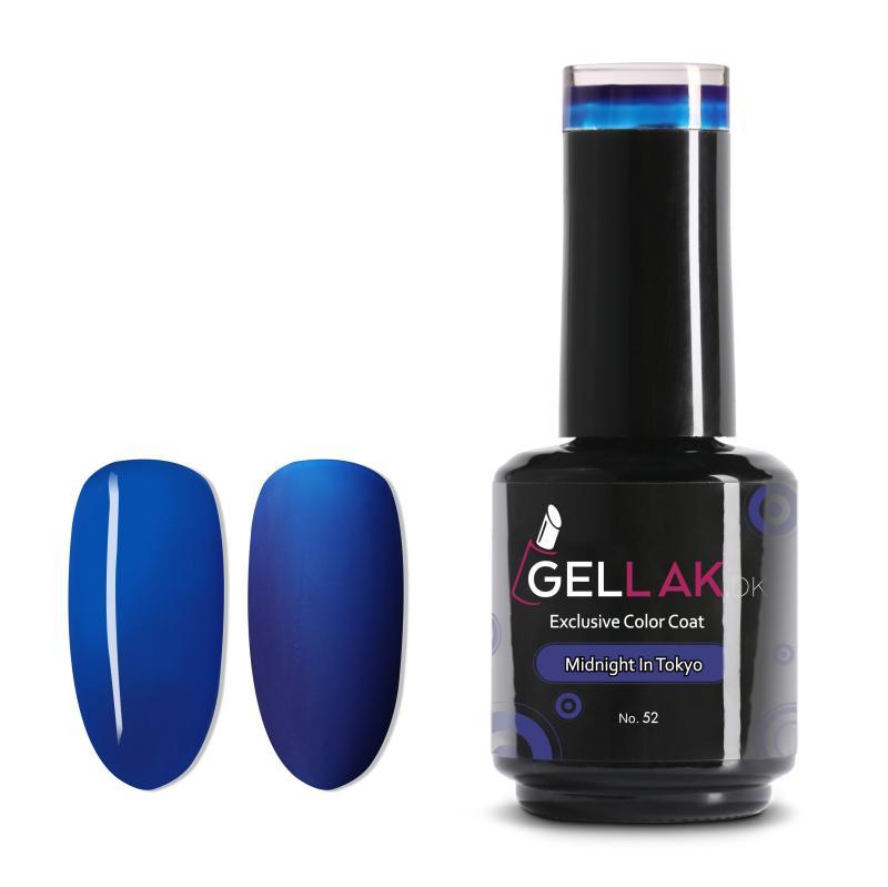 Mørkeblå Gel Neglelak 15 Ml - Midnight In Tokyo No 52