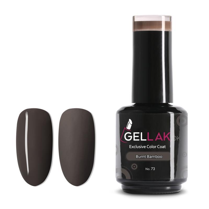 Mørkebrun Gel Neglelak 15 Ml - Burnt Bamboo No 73