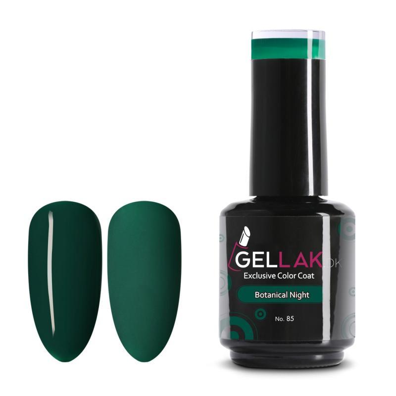 Gel Neglelak Grøn   15 Ml   Botanical Night No  85   Gellak Dk
