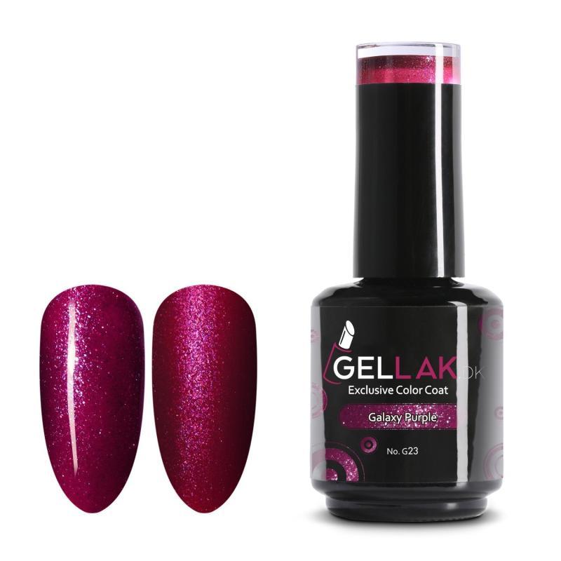 Gel Neglelak Lilla   15 Ml   Galaxy Purple No  G23   Gellak Dk