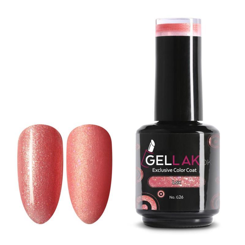 Gel Neglelak i Ferskenfarve - 15 ml fra Gellak.dk