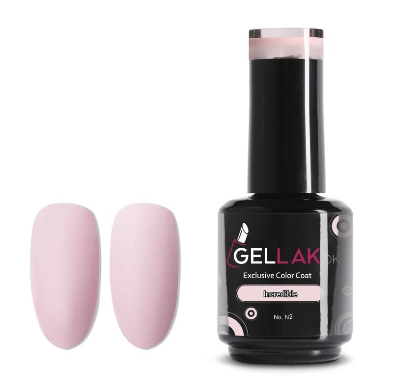 Transparent Nude Gel Neglelak 15 Ml - Holdbarhed i 3 Uger