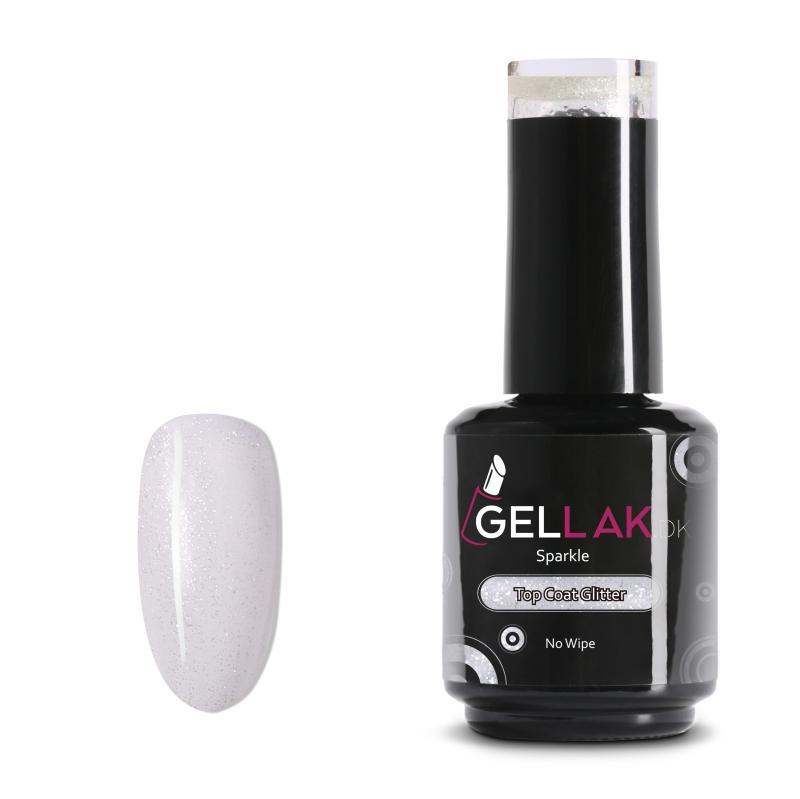 Glimmer Top Coat til Gel Neglelak - 15 Ml Sparkle