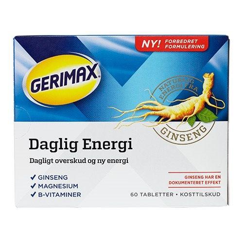 Gerimax Daglig Energi - Kosttilskud til Øget Energi