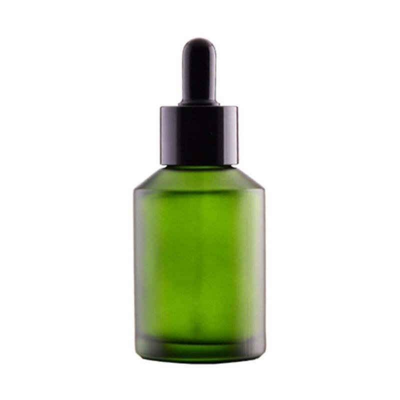60 Ml Grøn Glasflaske Med Pipettelåg