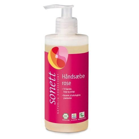 Sonett Håndsæbe med Rose - 300ml til Plejende Rensning