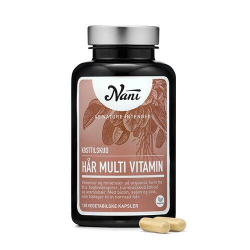 Nani Hår Multivitamin 120 kapsler - Naturligt tilskud