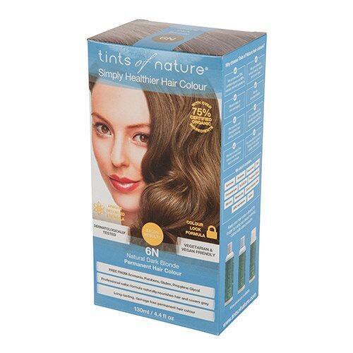 Tints Of Nature Økologisk Hårfarve 6N Mørk Blond 130ml