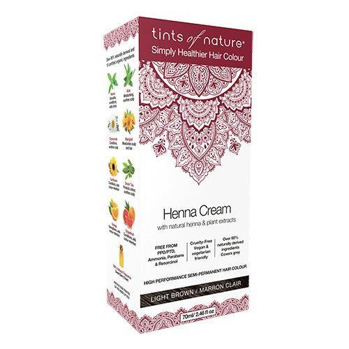 Tints Of Nature Henna Hårfarve Lys Brun 70ml