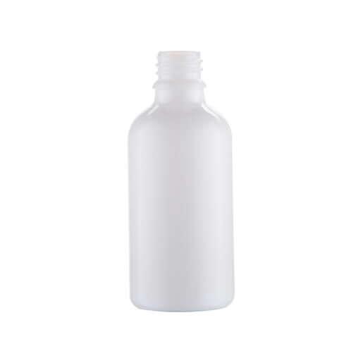 50 Ml  Hvid Glasflaske   Din18