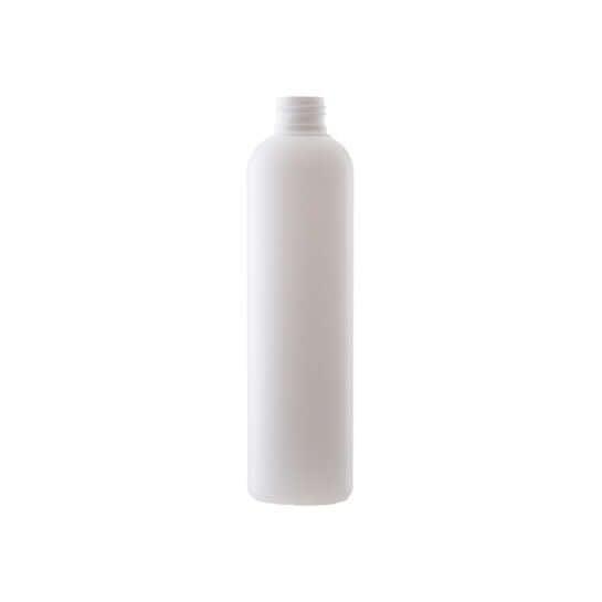 Mat hvid HDPE plastflaske 250 ml - Hurtig levering!