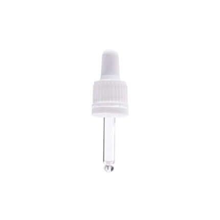 Hvidt Låg Med Hvid Pipette 58 Mm    10 Ml    Din 18