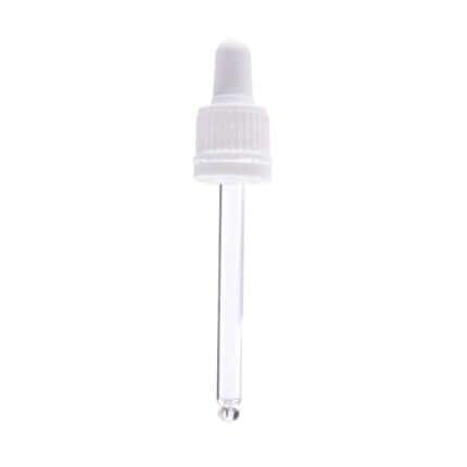 Hvidt Låg Med Hvid Pipette 89 Mm    50 Ml    Din 18