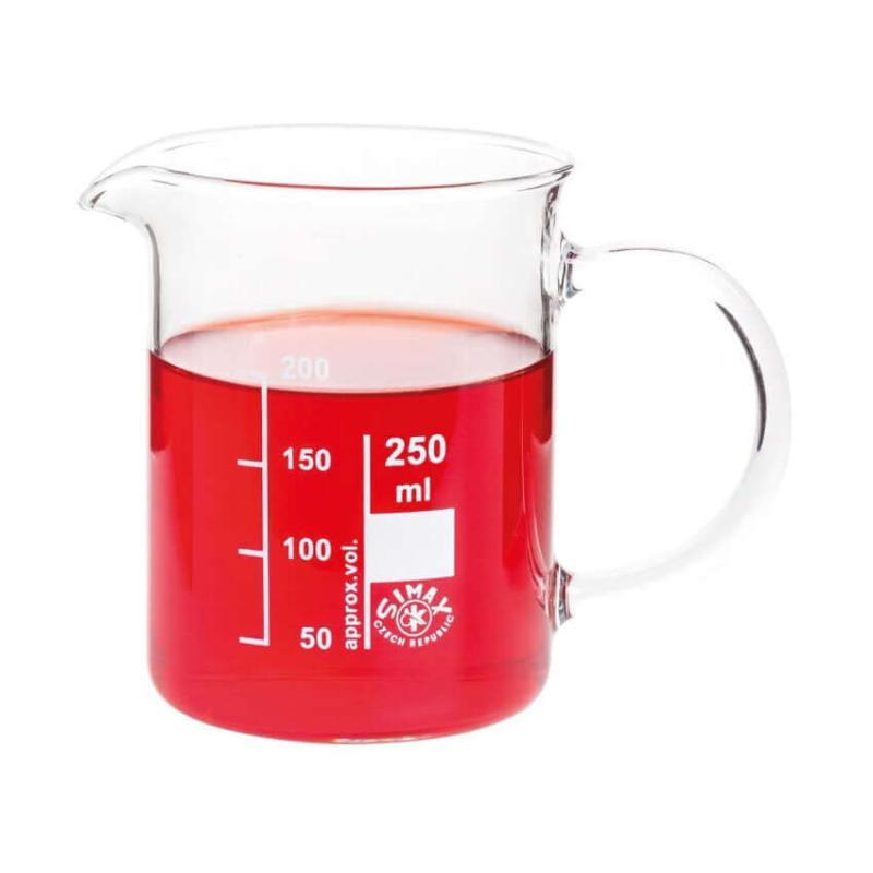 Ildfast Glas Målebæger 250 ml med Håndtag - Perfekt til Madlavning