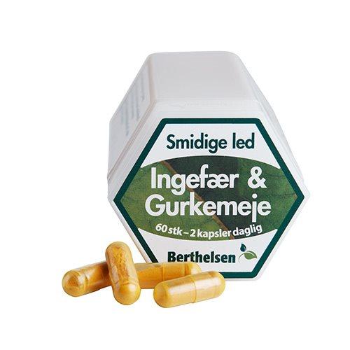 Berthelsen Ingefær Gurkemeje 60 Kapsler