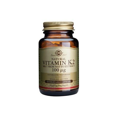 Solgar K2 Vitamin 50 Kapsler – Kosttilskud til Skønhed