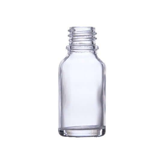 Klar Glasflaske 15 ml - Perfekt til Æteriske Olier