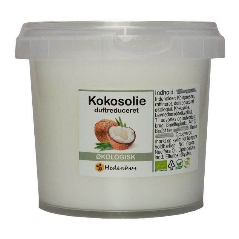 Økologisk Duftfri Kokosolie - 100 Gram fra Hedenhus