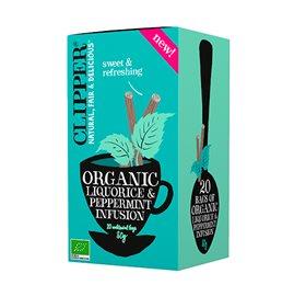 Clipper Lakridsrod & Pebermynte Te - Økologisk 20 Breve