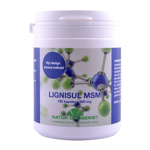 Natur Drogeriet Lignisul MSM Kapsler 500 mg til Skønhed 180 stk.