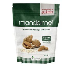 Sukrin Fedtreduceret Mandelmel 400 G - Perfekt til Bagning!