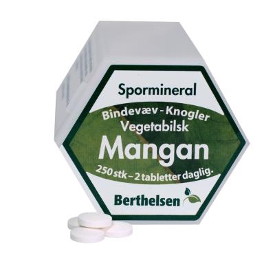 Berthelsen Mangan 250 Tabletter - Sundhedstilskud til Knogler