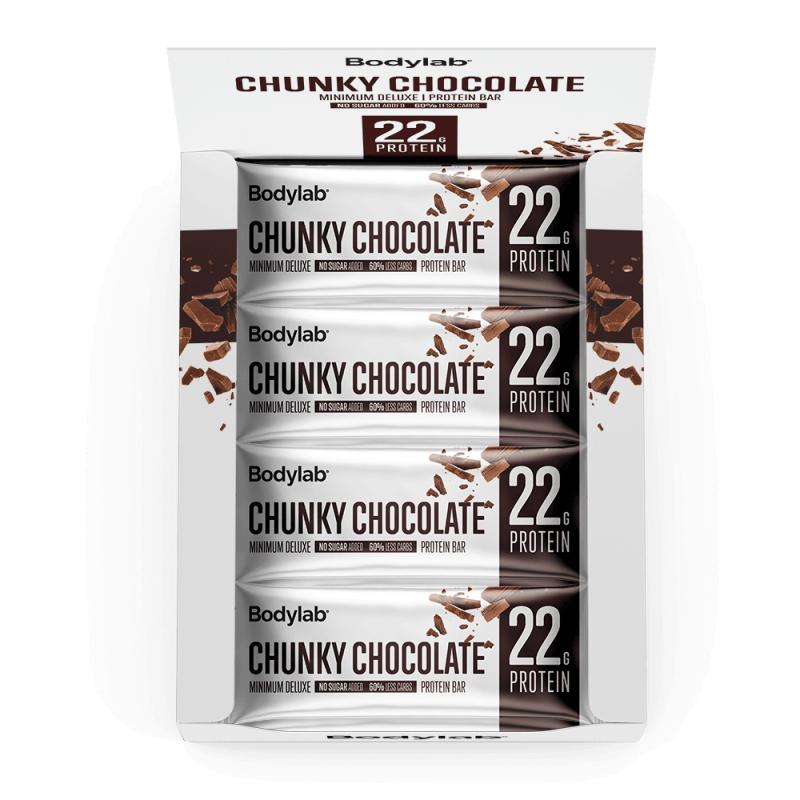 Bodylab Minimum Deluxe Proteinbar Chokolade 12x65g
