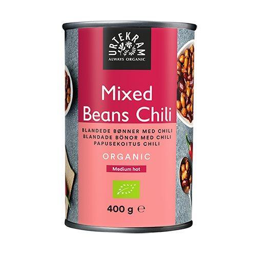 Urtekram Mixed Beans Chili ø 400g