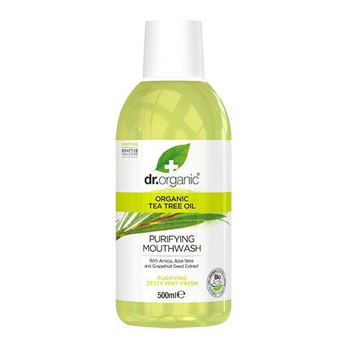 Dr Organic Tea Tree Mundskyl 500 Ml - Frisk og Ren Mund