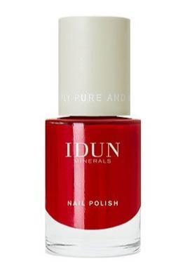 Idun Minerals Neglelak Rubin 11ml - Smuk rød farve