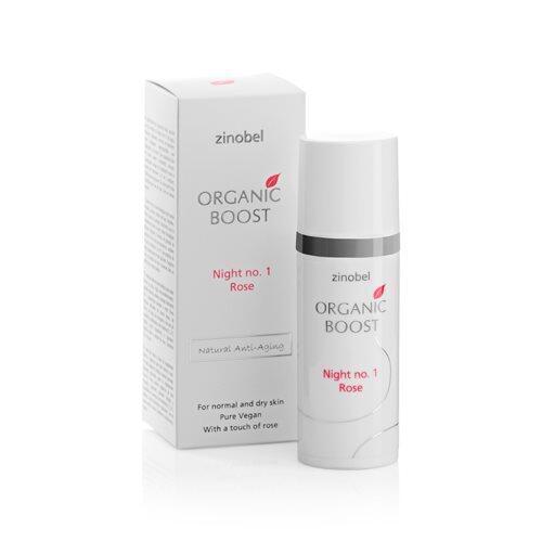 Zinobel Økologisk Boost Natcreme No 1 Rose - 50ml