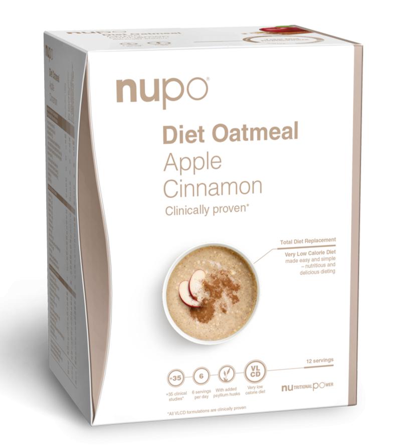Nupo Diet Havregrød med Æble og Kanel 384g - Sund Kost
