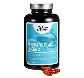 Nani Omega 3 Alaska Vildlaks - 180 Kapsler til Sundhed