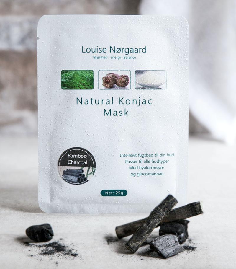 Økologisk Konjac Bambus Kul Maske - Perfekt til Uren Hud