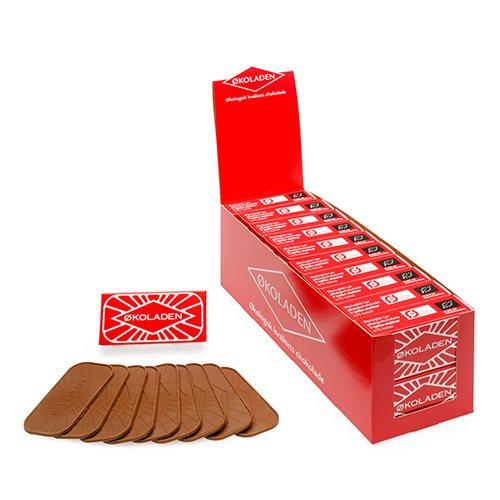 Økoladen Pålægschokolade Lys 40g - Økologisk Mælkechokolade