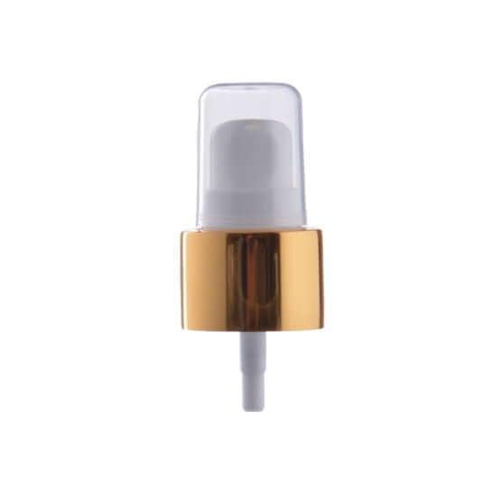 Guld Hvid Pumpe Låg med Klar Hætte - 220mm 24 410