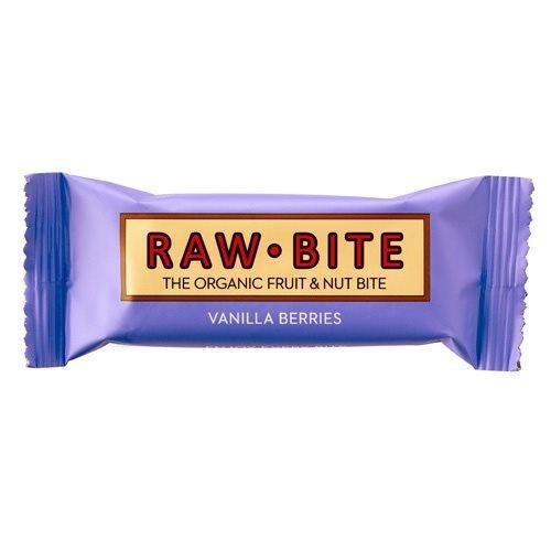 Rawbite Vanilla Berries ø Frugt  Og Nøddebar  50 G