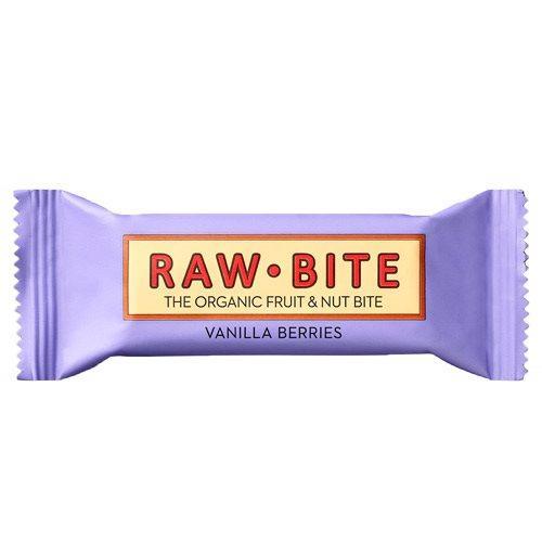 Økologisk Rawbite Bar med Vanilje og Bær - 50g