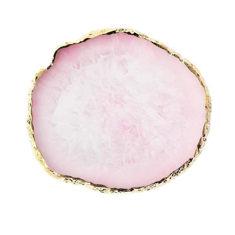 Nail Art Plade i Lyserød, Grå eller Hvid - Resin Design