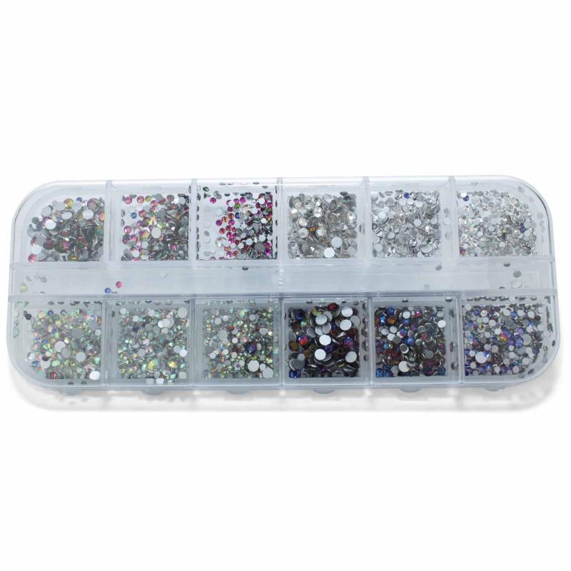 Rhinestone Forskellige Farver Krystal Glas Rhinesten No 4
