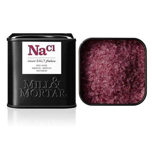 Mill & Mortar Rødvinssalt Flager 80g - Kvalitetssalt!