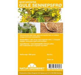 Gul Sennepsfrø Hel 1000 G - Perfekt til Salater og Vinaigretter