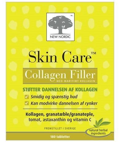 Hudpleje Collagen Filler 180tab – Styrk din hud indefra!
