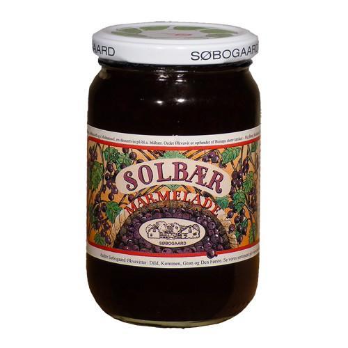 Økologisk Søbogaard Solbær Marmelade 400g - Hjemmelavet!