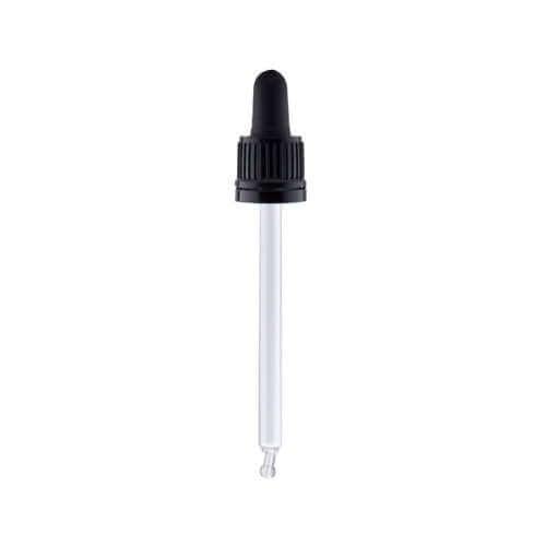 Sort Låg med Pipette til Glasflasker - Hedenhus.dk