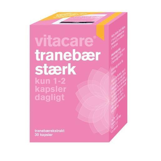 Vitacare Tranebær Stærk - Naturligt Kosttilskud 30 kapsler